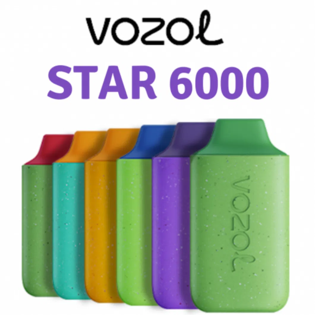 Shenzhen Factory Direct Sales Vozol Star 6000 Is a Disposable Device Prefilled with 14ml Nicotine Salt E-Liquid Wholesale I Vape