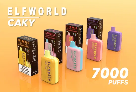 OEM ODM оптовые одноразовые вейпы США Elf World Caky7000 Puffs